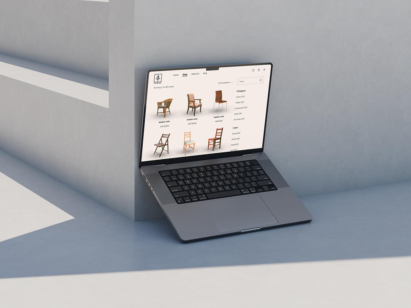 furniture Website UI design Logo Design brand identity rebranding project