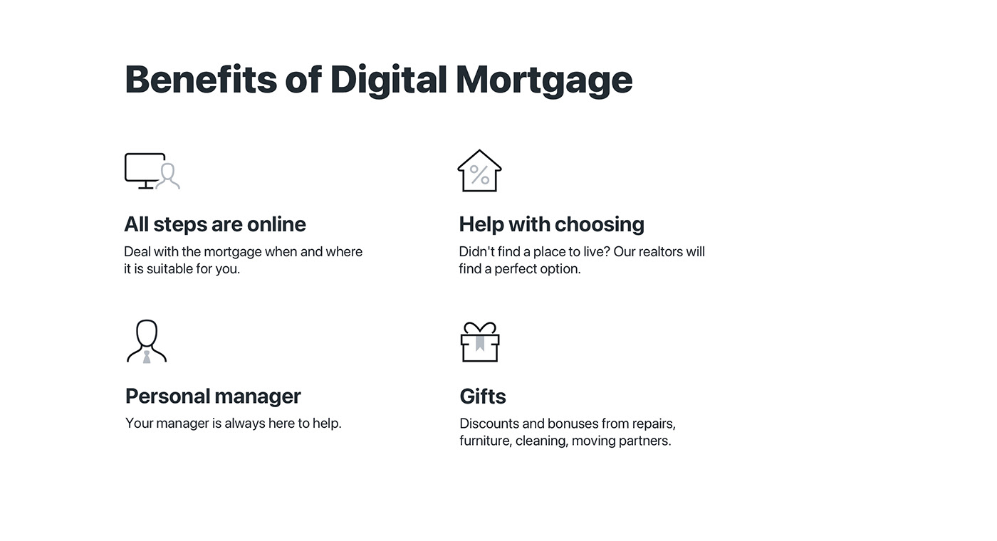 Bank borrower digital loan mobile Mortgage red Web Interface product