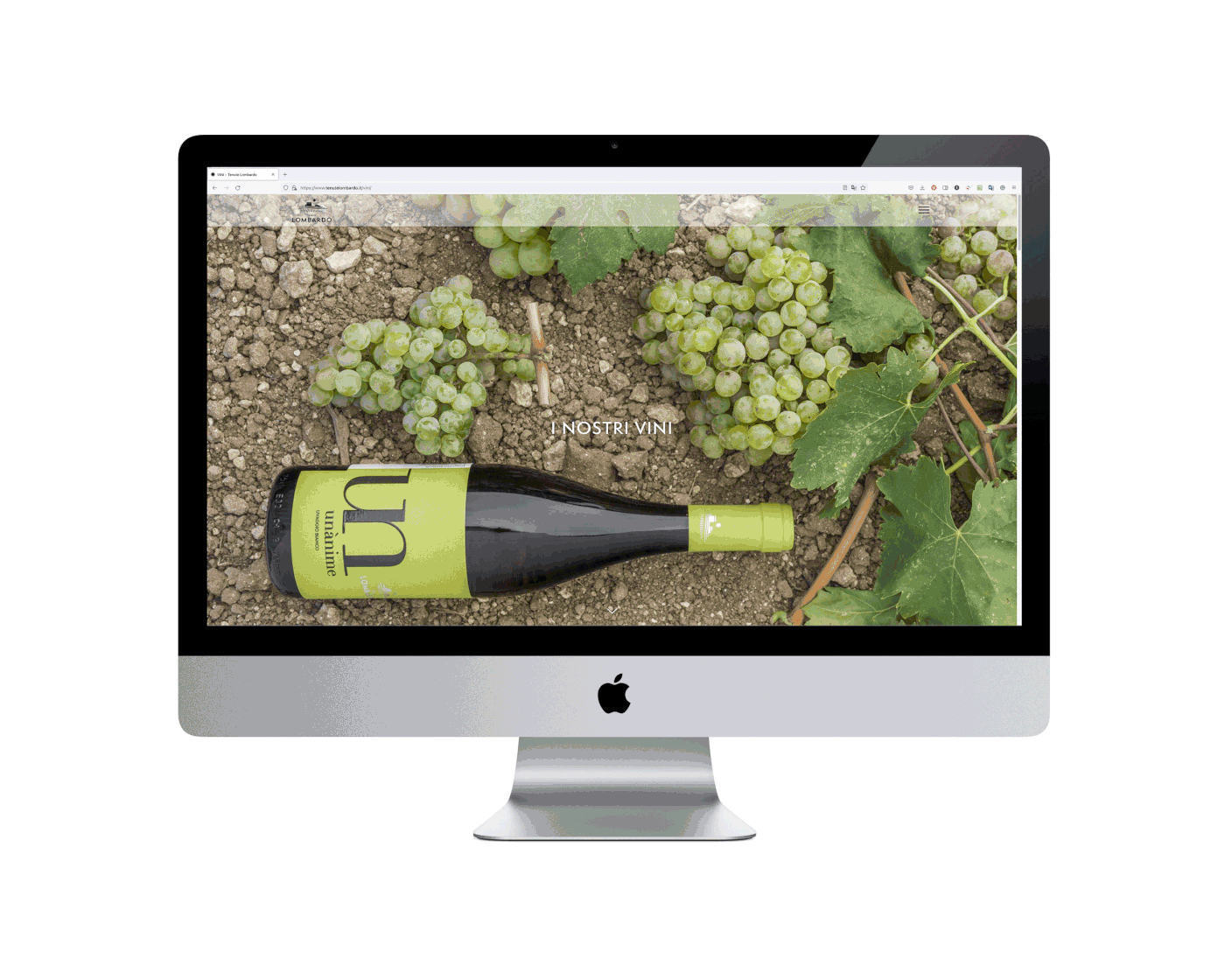AD Positive brand identity Leonardo Recalcati sicilian wine Tenute Lombardo Web Identity Website Design
