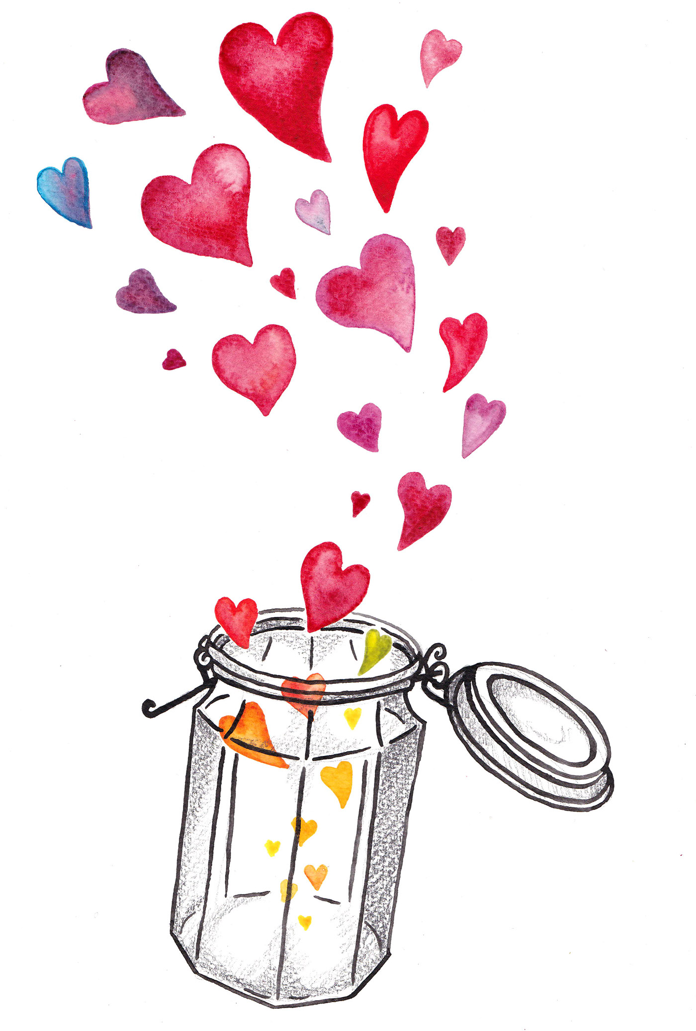 valentine valentinesday heart Love jar cute