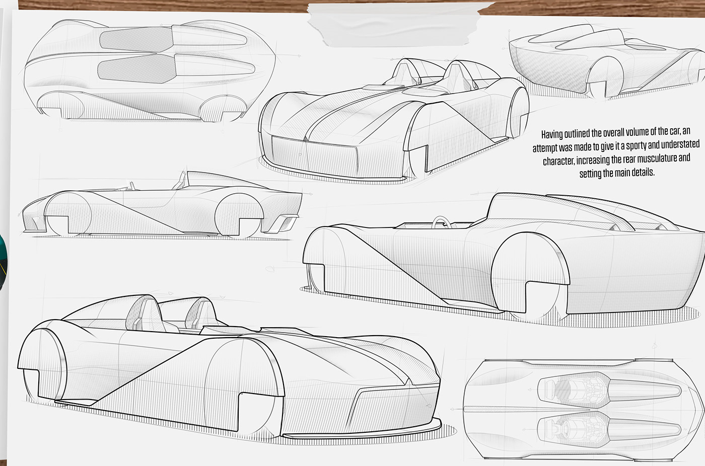 3d modeling automotive   car car design hispano-suiza photoshop Render sketch transportation Transportation Design