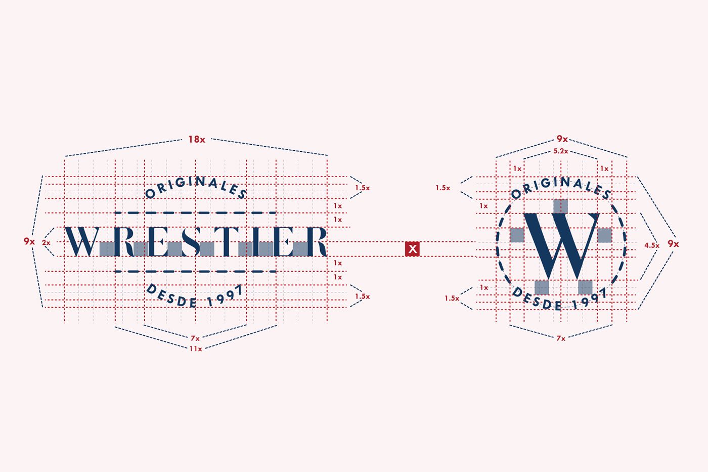 branding  jeans Wrestier textil logo