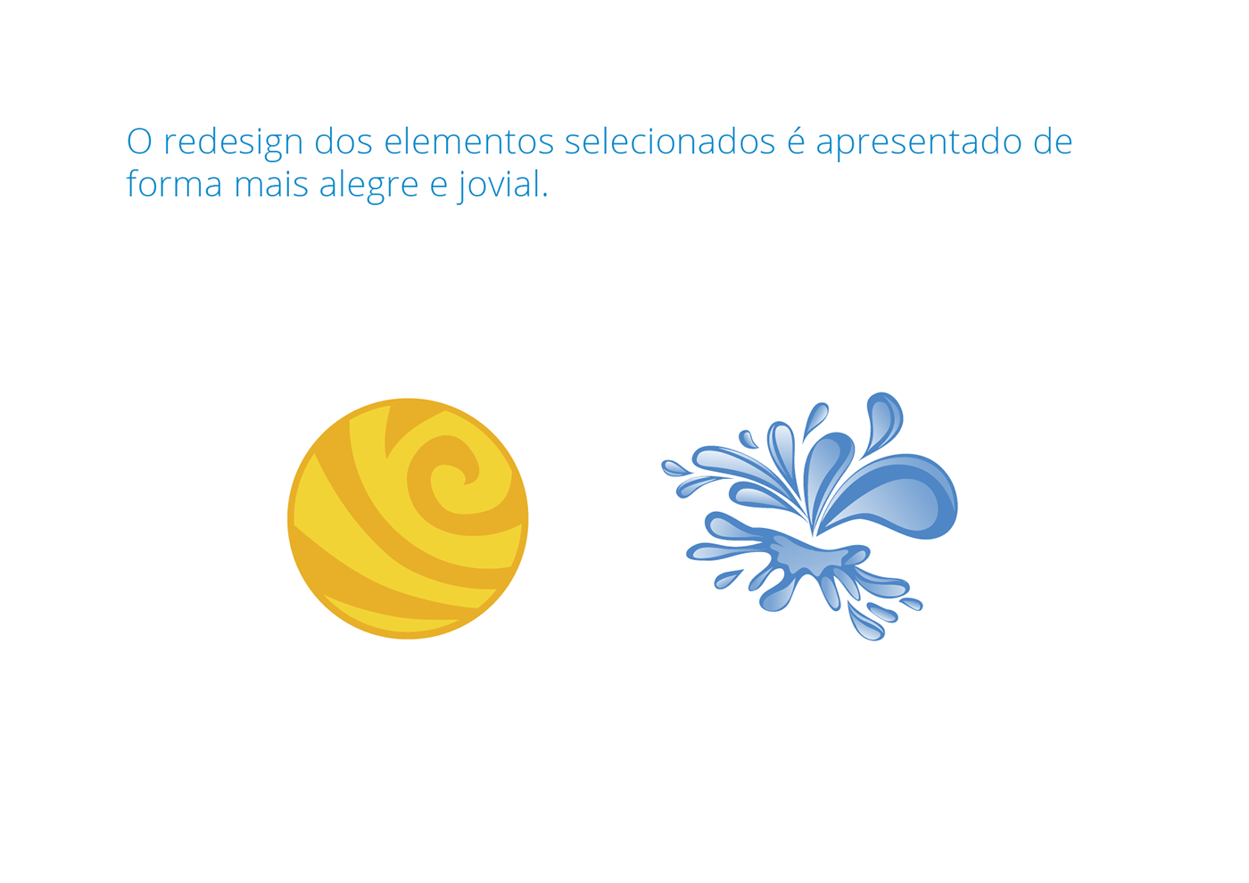 redesign design Redesign de Marca identidade visual branding  verão alegria AZUL amarelo marca