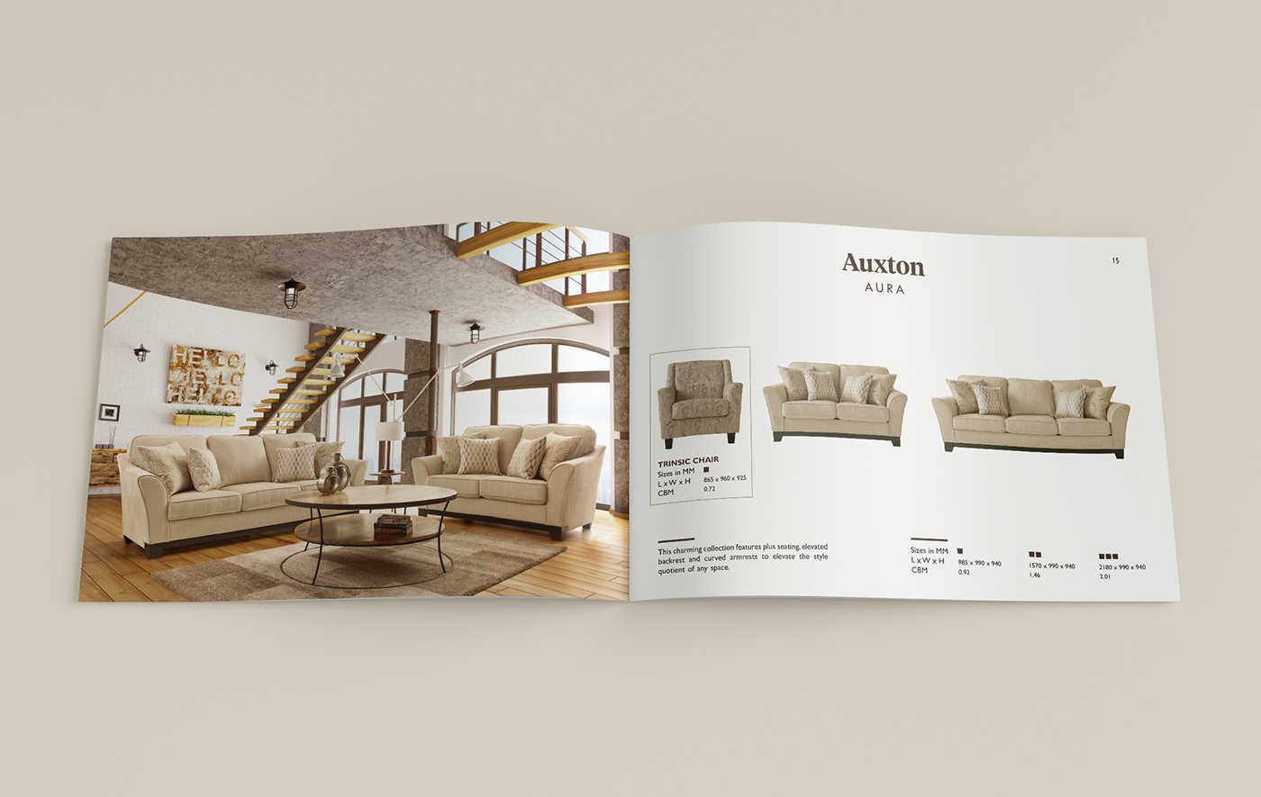 sofa graphic design  Rebrand furniture Exhibition  brand strategy design thinking India Advertising  publication design