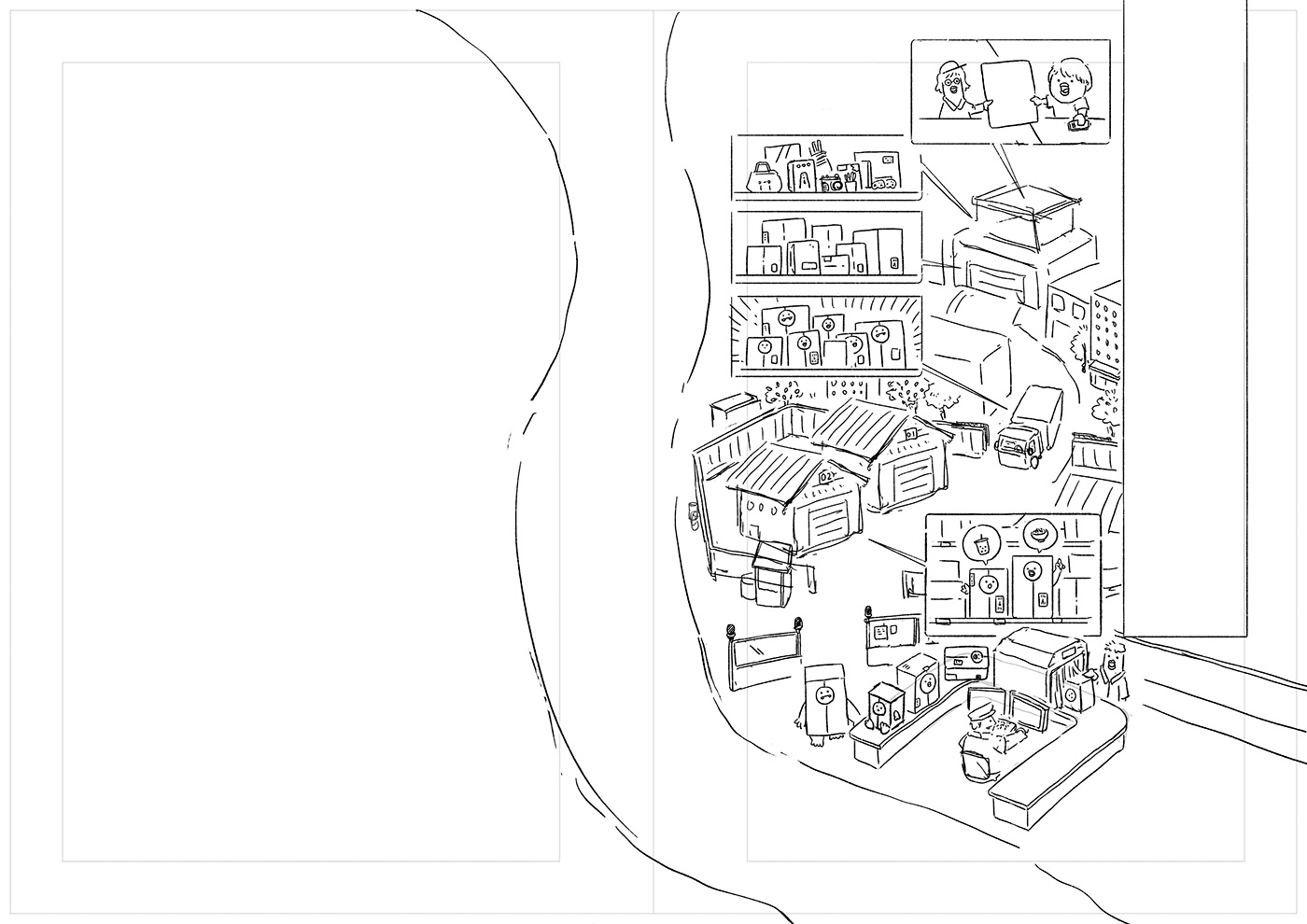 design ILLUSTRATION popoland 插畫 波寶島 秋刀魚 設計 雜誌 插畫設計 內頁插畫