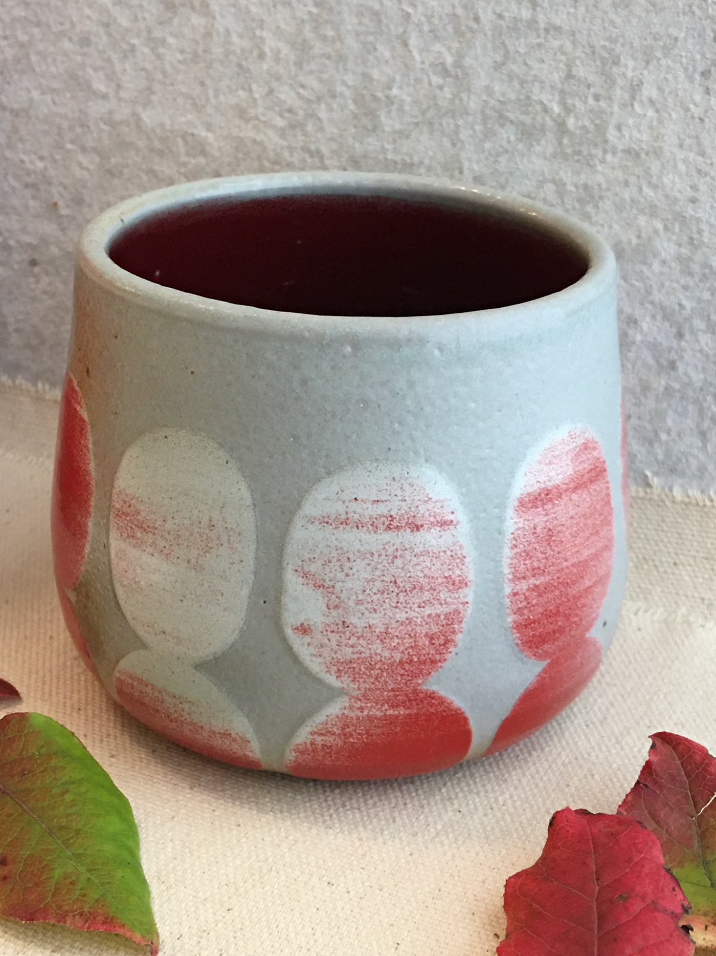ceramic cup Pottery red