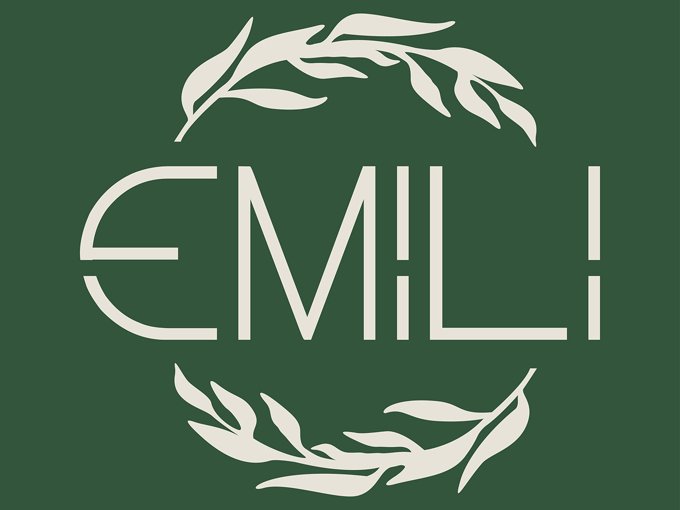 брови студия красота салон красоты логотип экология Листья фирменный стиль природа эмили