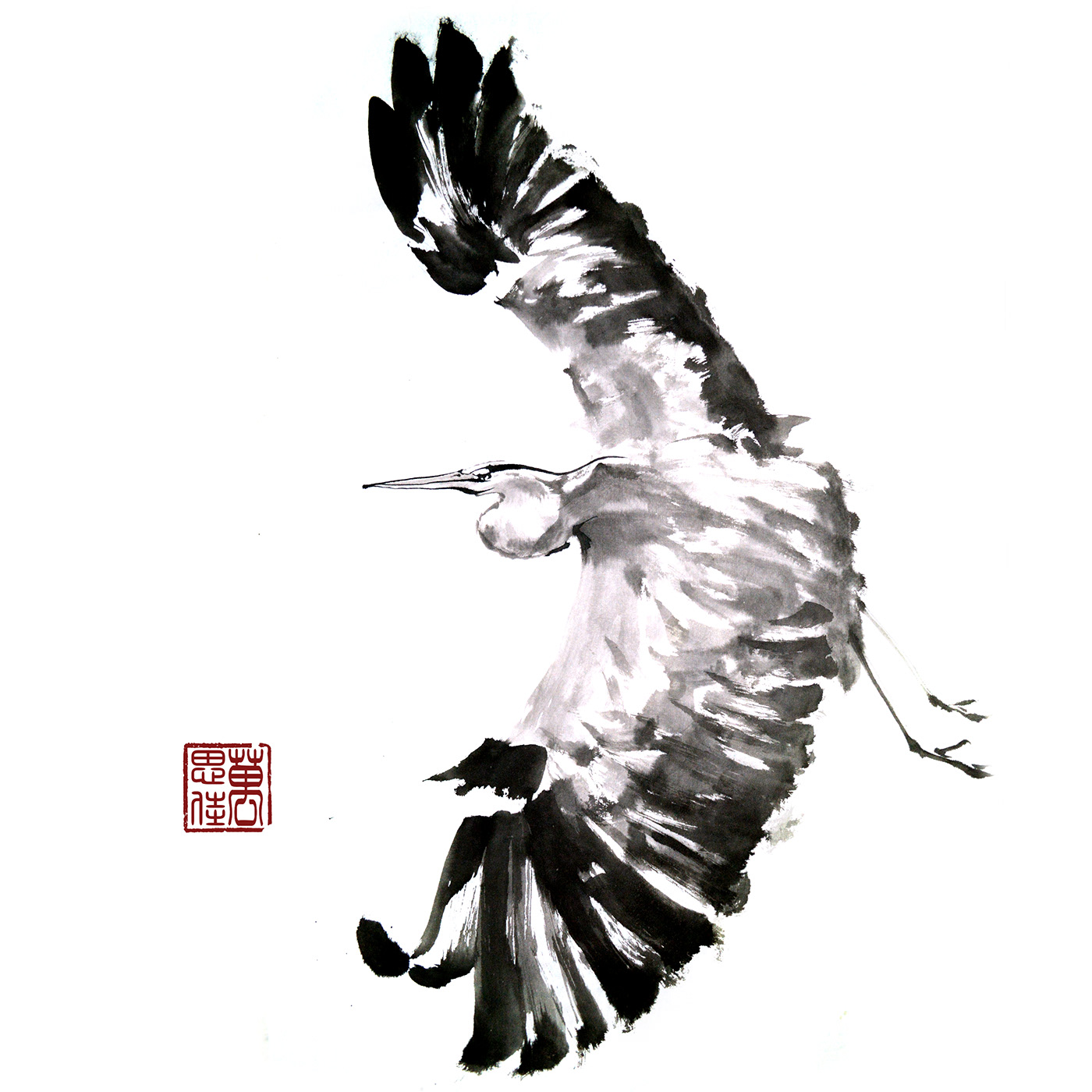 fine art water color Chinese painting