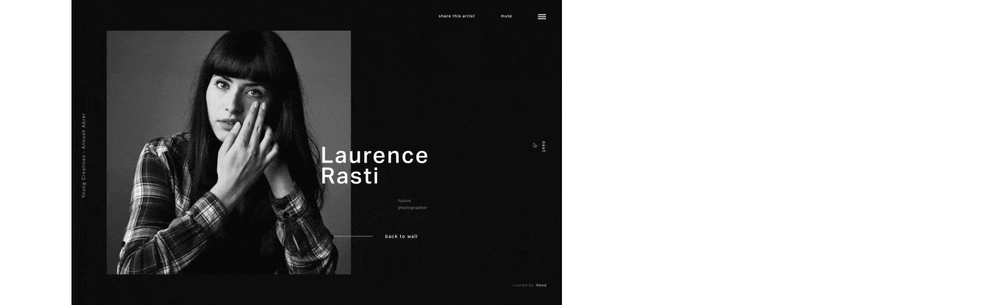 Web Website interactive Experience UI ux typography   animation  Interface grid