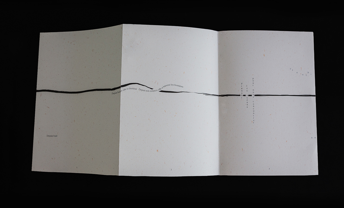 poem book publishing   editorial borders paper fold lines experimental typography  