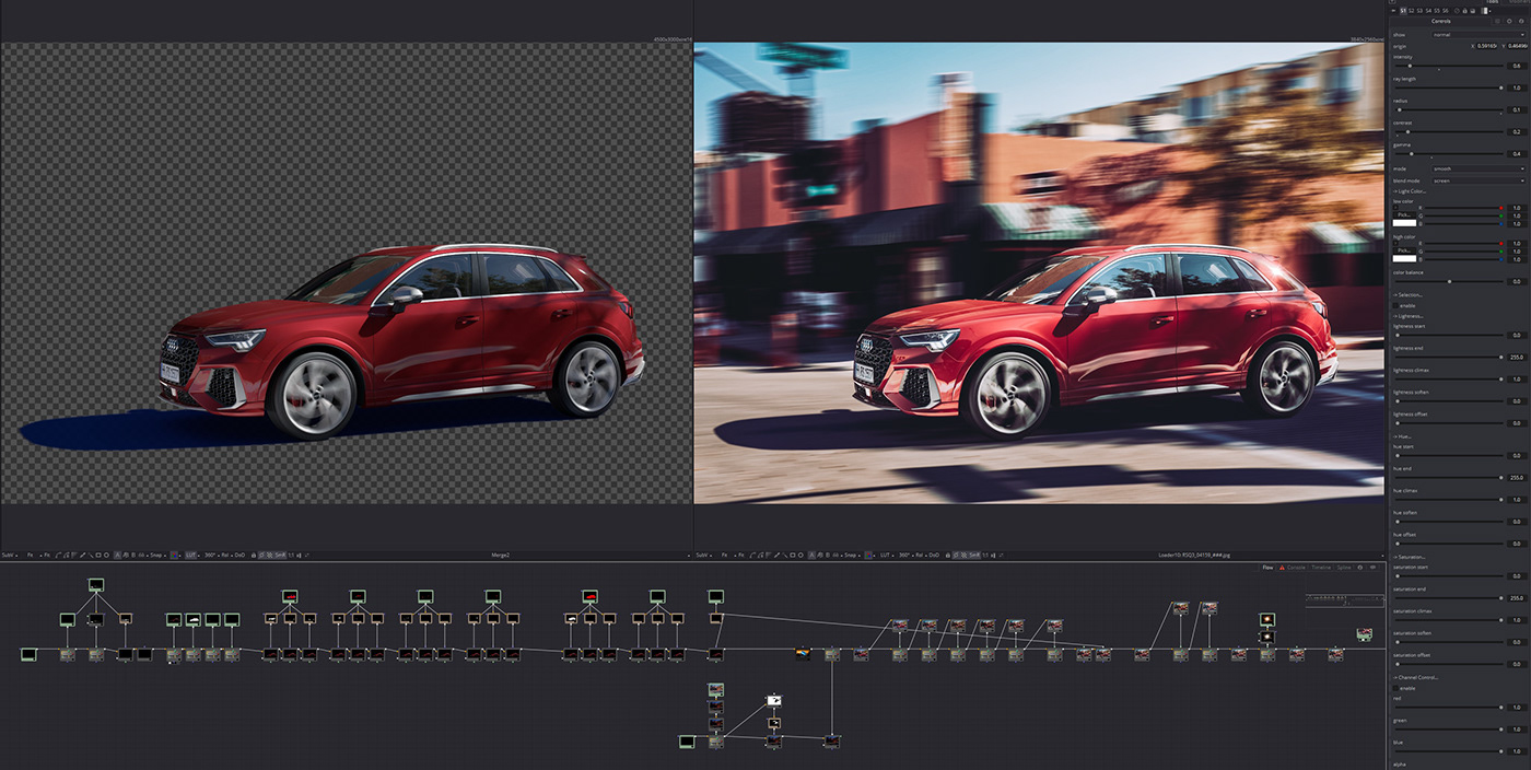 Audi Autodesk automotive   CGI HDRI lighting Maya Render visualization vray
