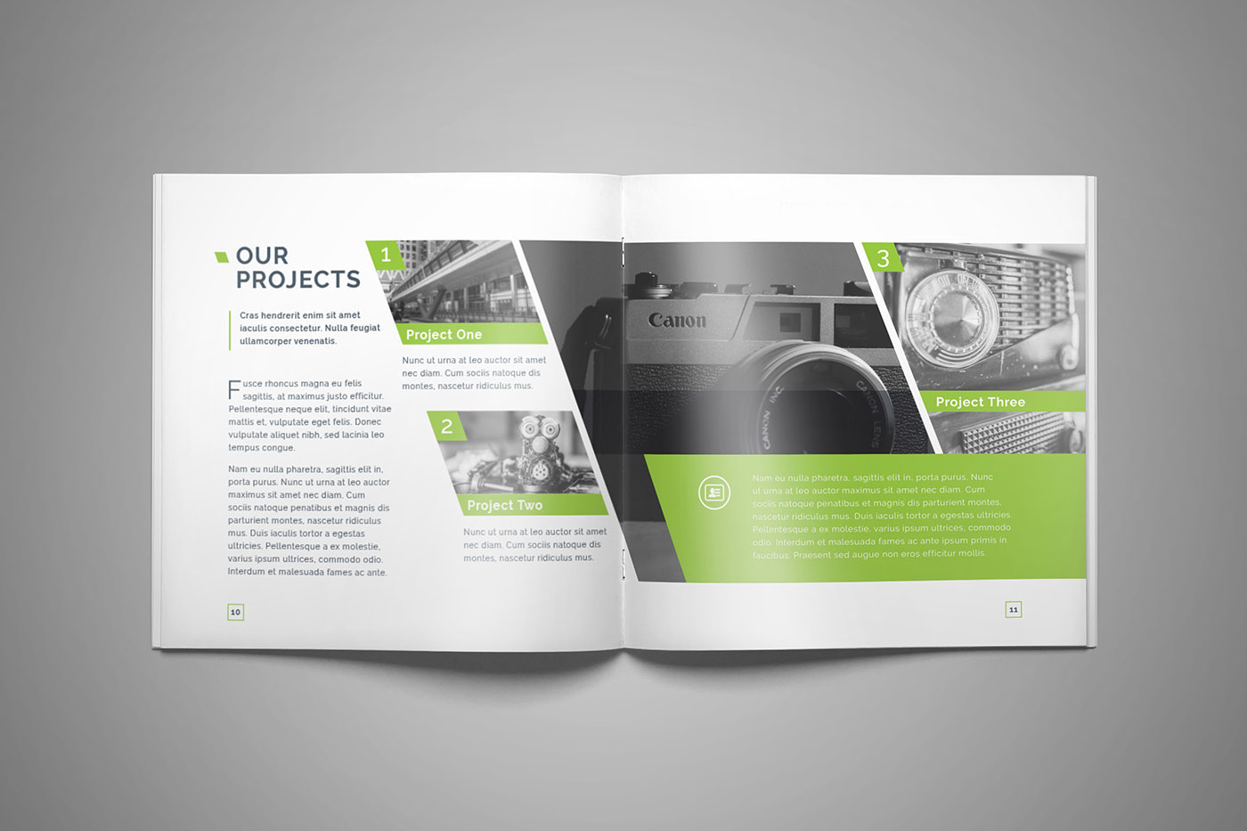 fathurfateh green innd modern print Proposal quick ready report square square brochure square template template