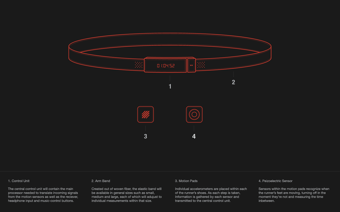 Adobe Portfolio logo concept product running jogging minimal clean electronic edm Responsive motivation inspiration black