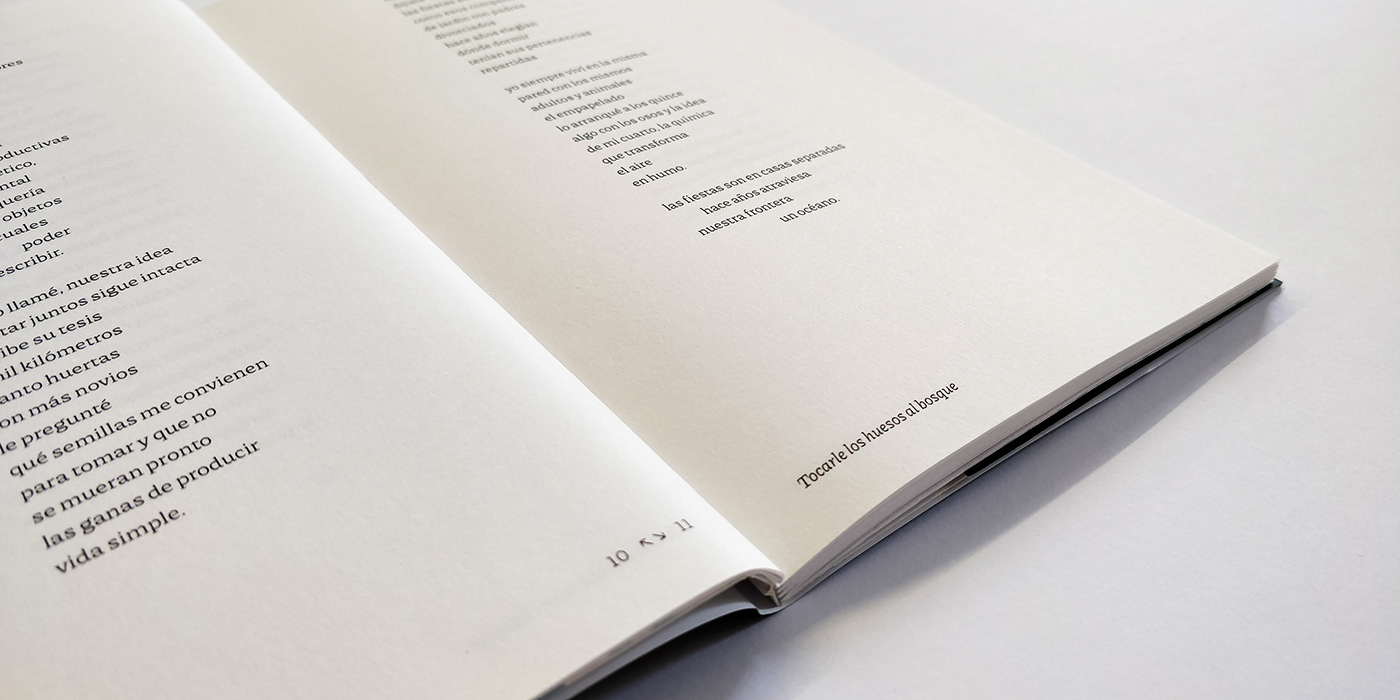 book design book jacket Carolina Giovagnoli editorial design  interior book design poetry book title page