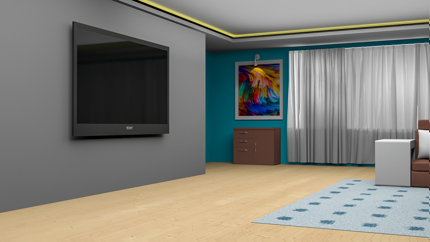 3D 3d modeling 3ds max Behance design Interior interior design  portfolio Render rendering