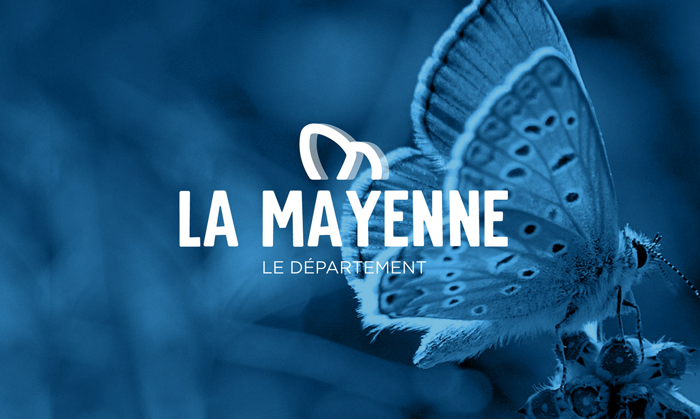 logo département logo mayenne logo papillon Logo Région Papillon refonte logo