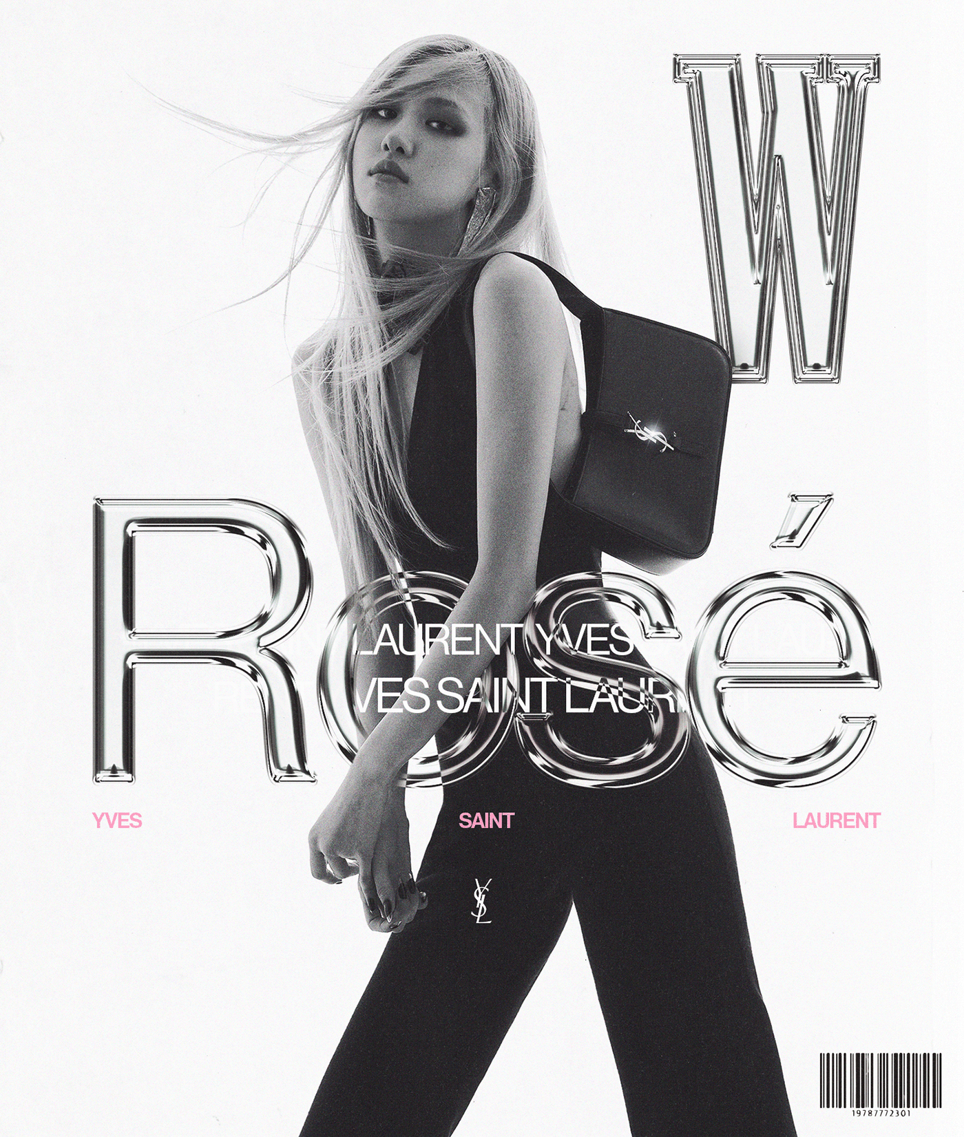 rose blackpink kpop kpop fanart editorial design  magazine Layout Poster Design typography  