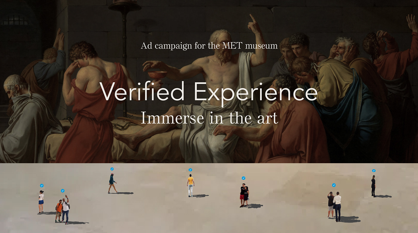 Advertising  campaign design Experience graphicdesign museum posters TheMet Verified