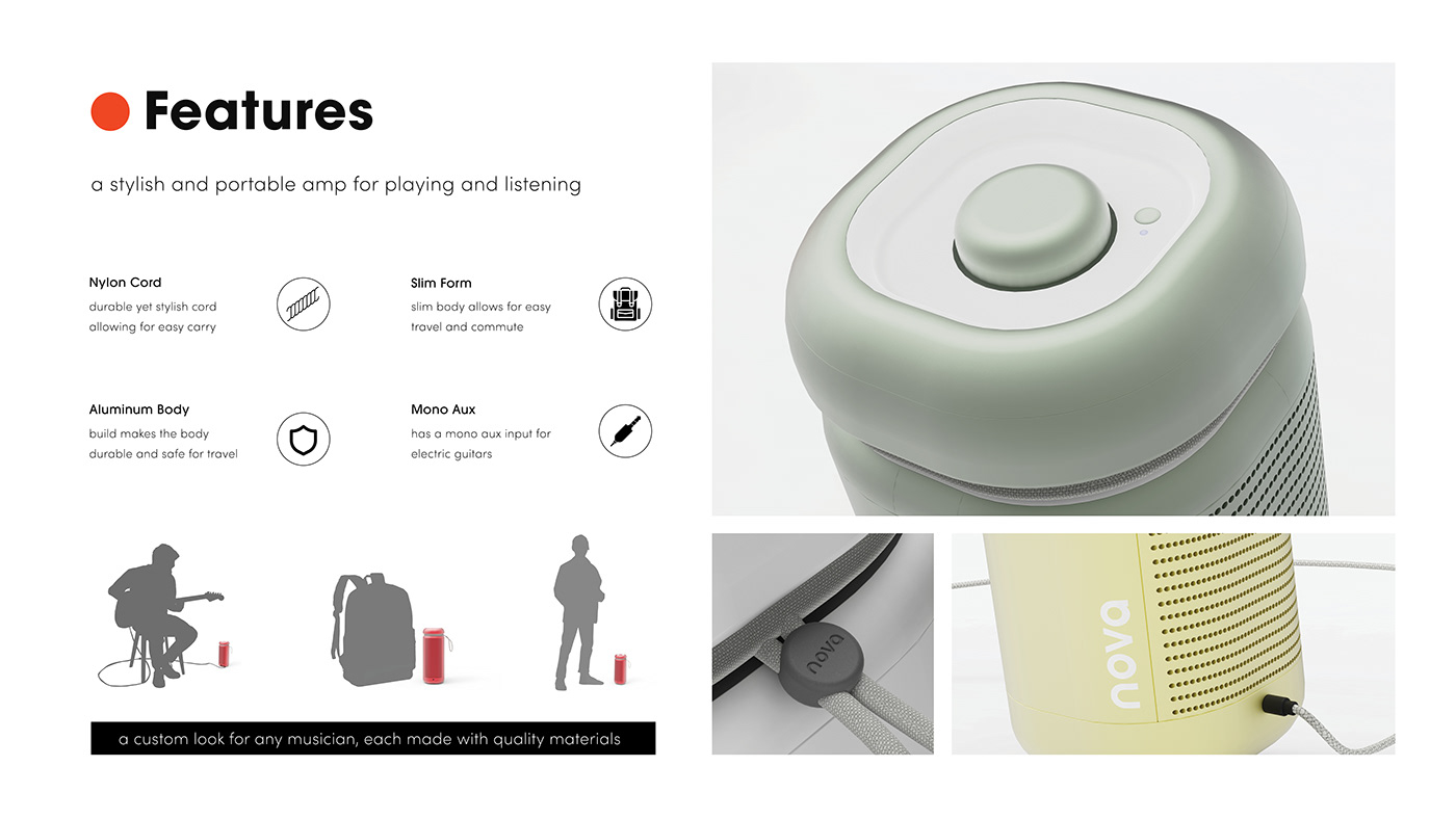 portfolio industrial design  design Portfolio Design keyshot Coffee speaker design sketches rendering design portfolio