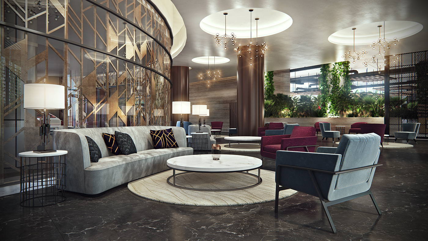 Render Interior design architecture CGI 3dmodelling   VisEngine 3D Visualization hotel design