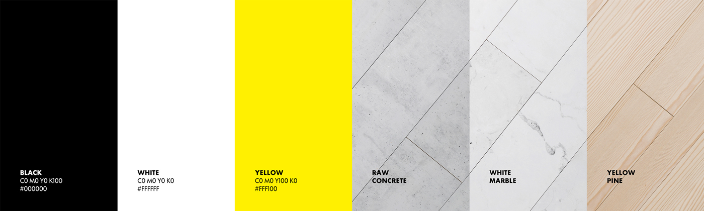 kovr branding  lighting light hyde yellow black architecture texture identity