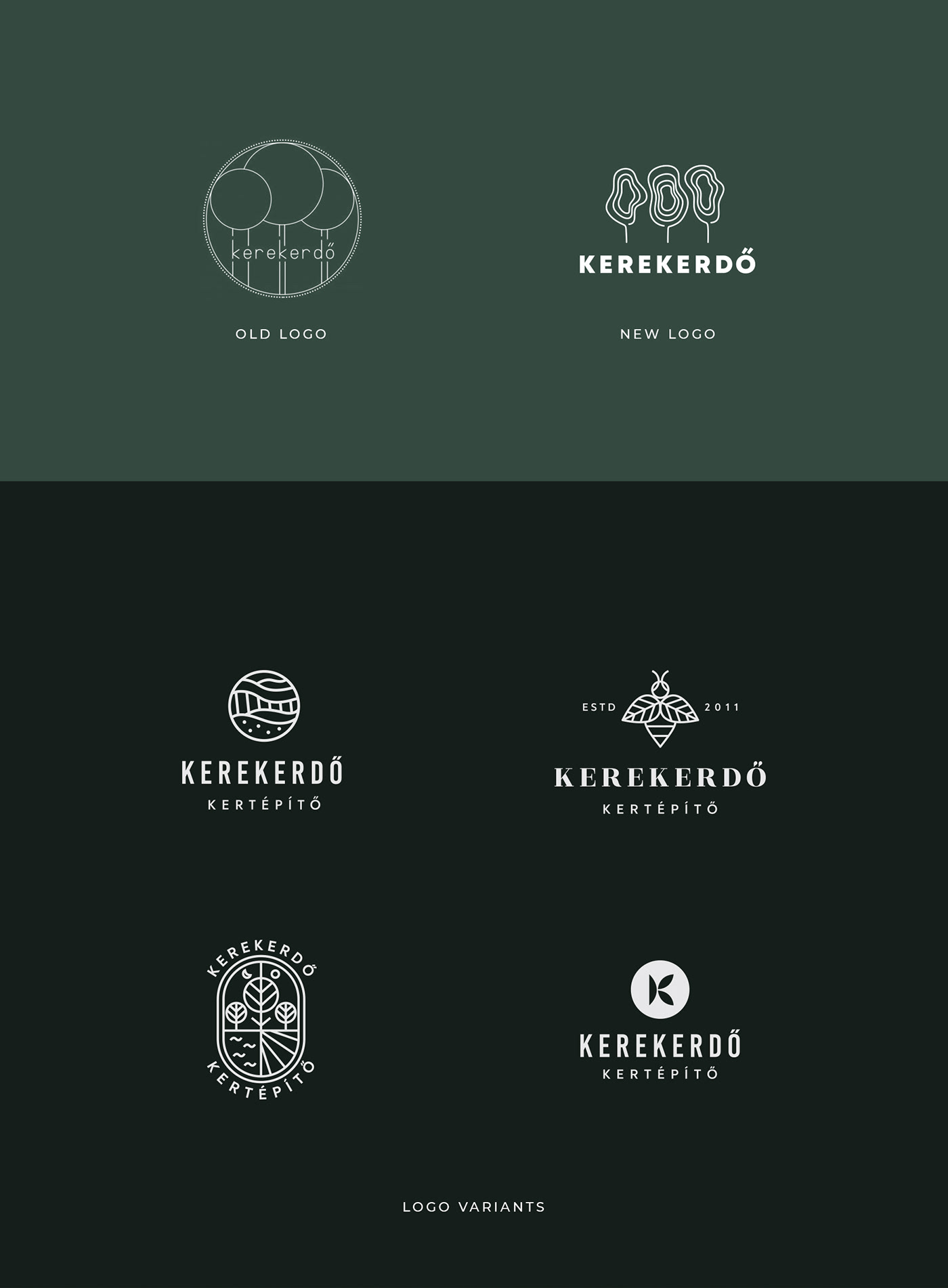 brand identity branding  garden gardenplanning kerekerdő Logo Design Plant visual identity topography terrain