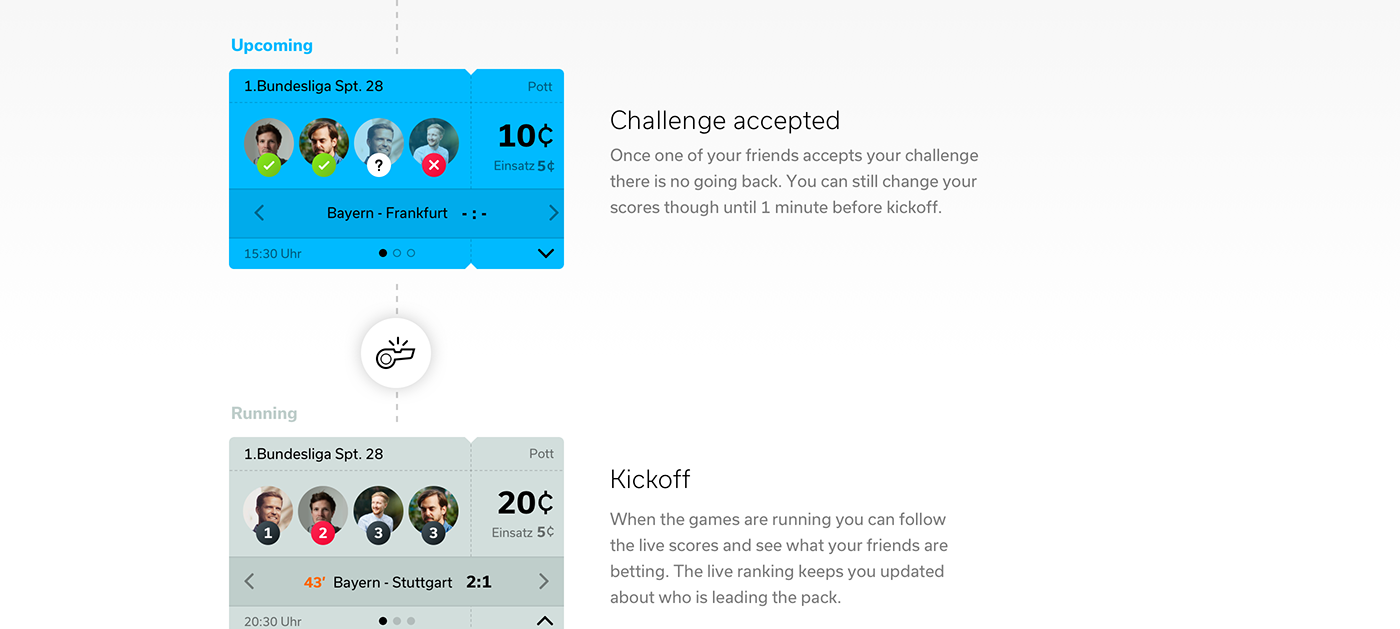 app sport bet UI ux Interface