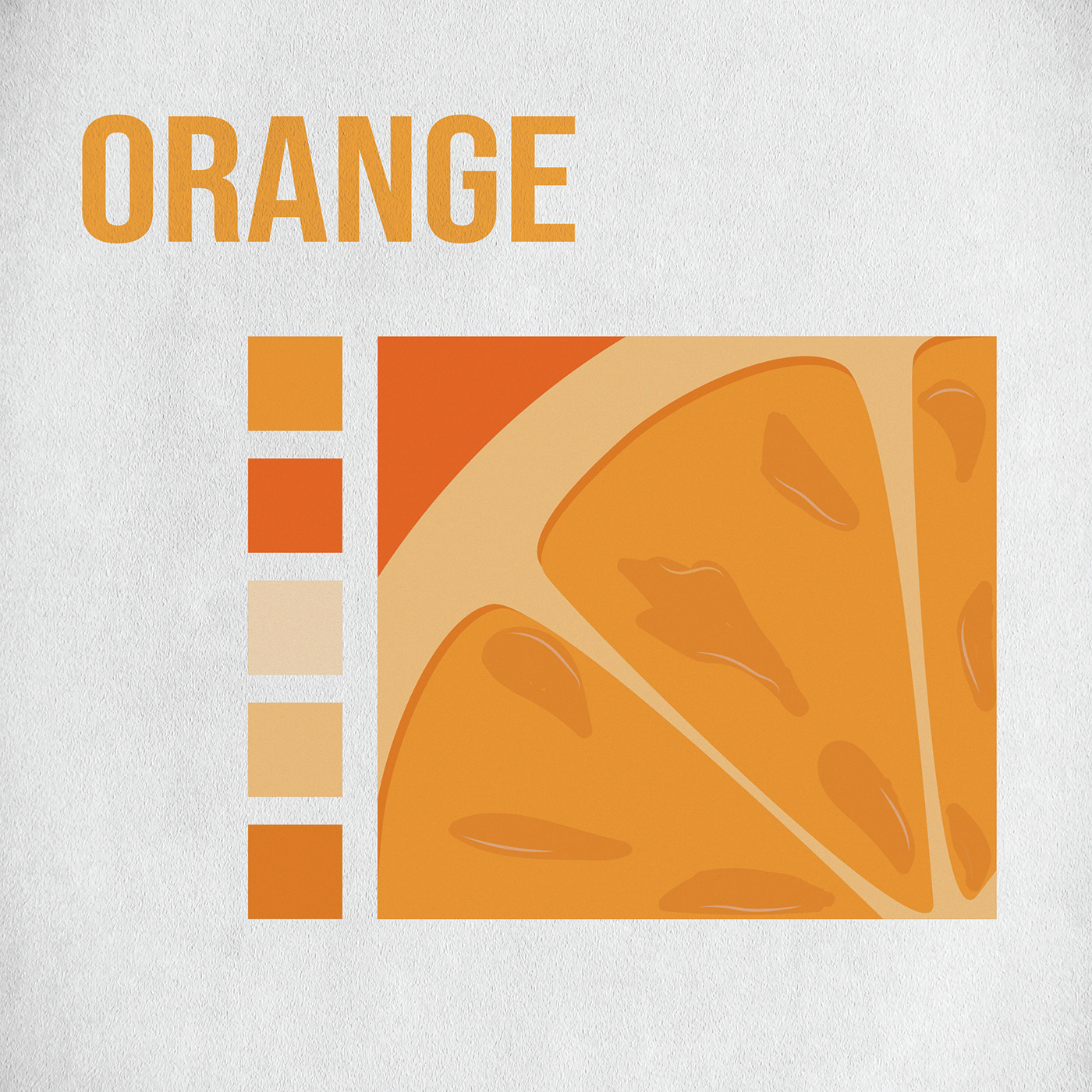 colors Fruit graphic design  Illustrator orange poster trends