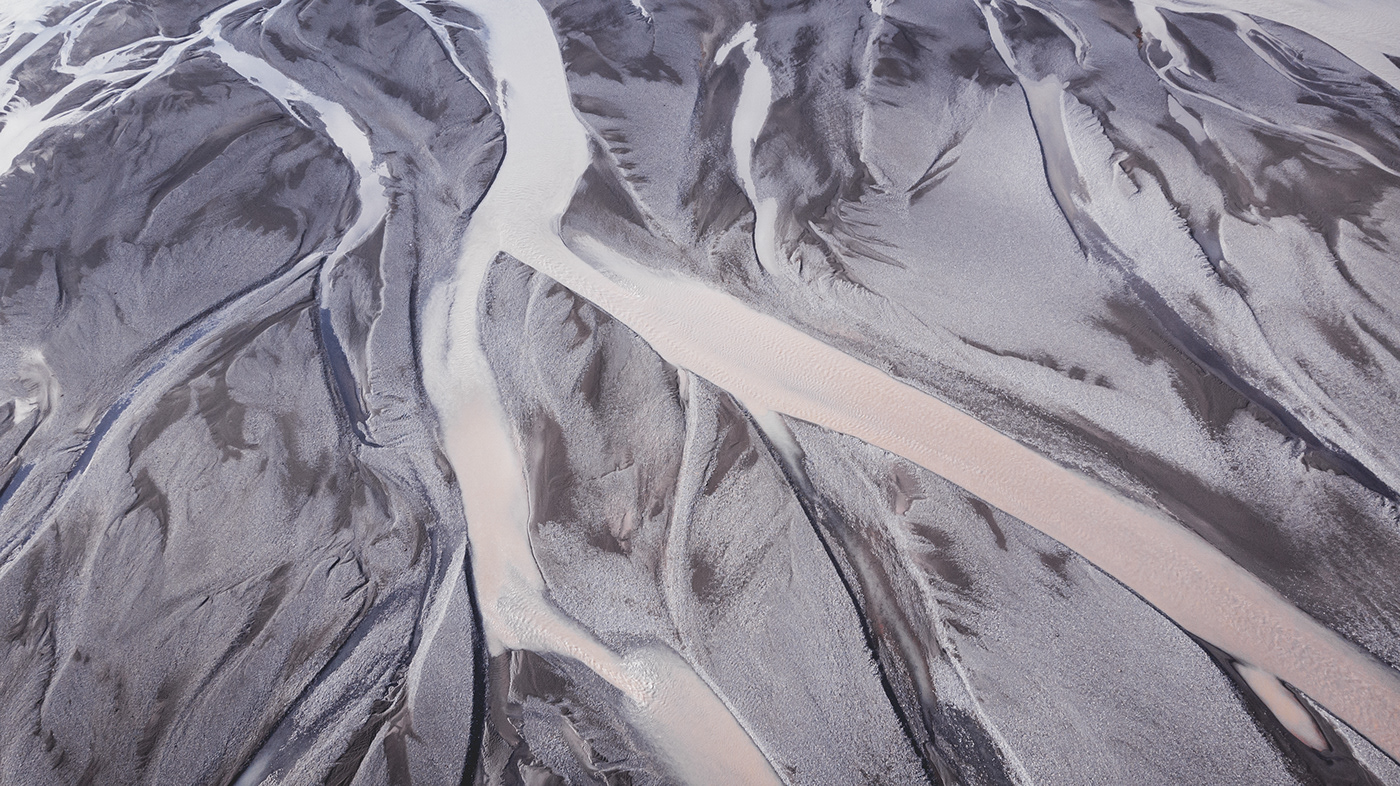iceland glacier Hike nordic northern beach drone Landscape ice
