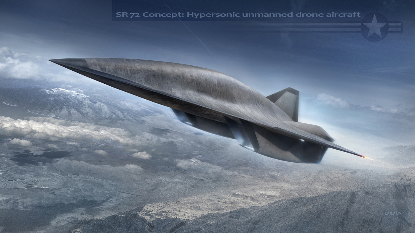 sr-72 drone CGI Lockheed Martin Aerospace Aircraft defense hypersonic hypersonics