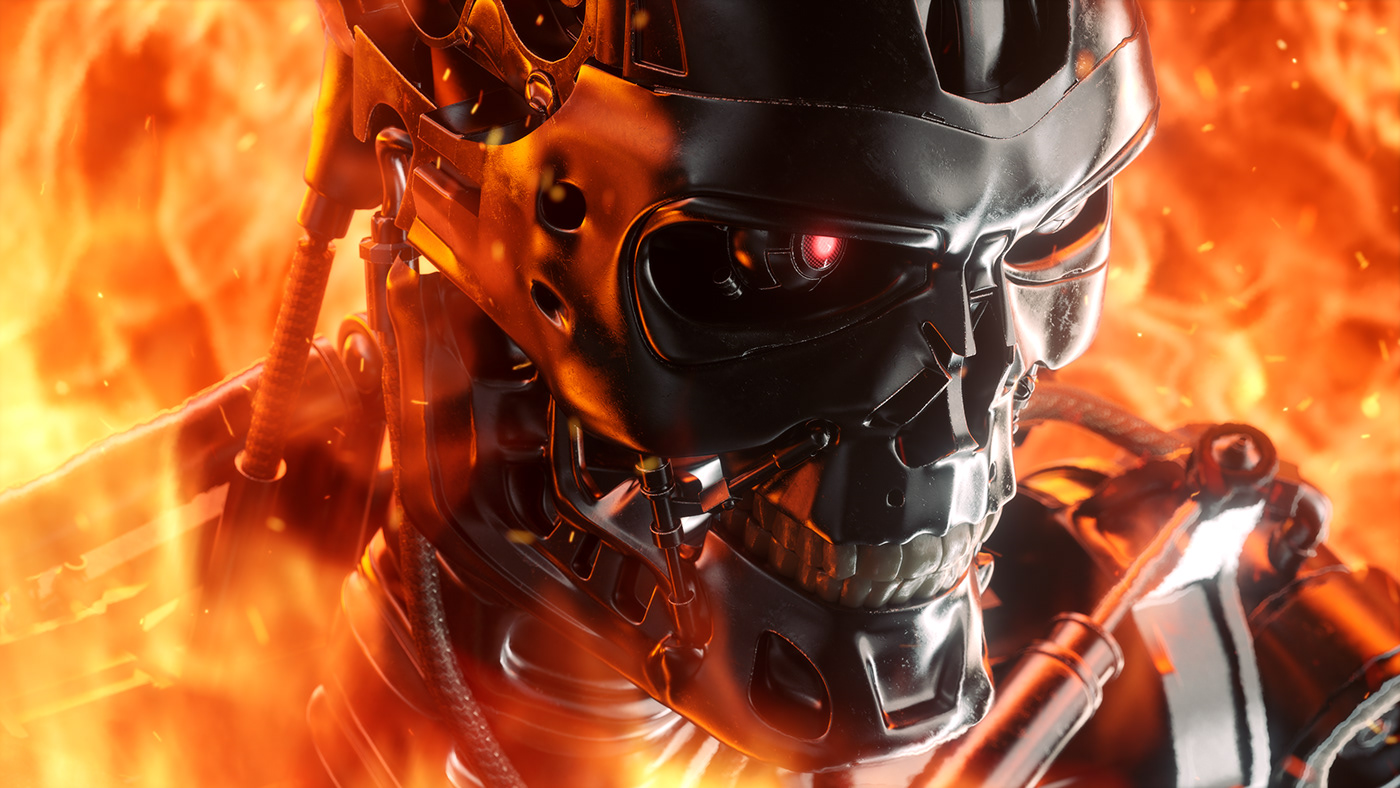 CG CGI cinema 4d Digital Art  fanart franchise poster redshift terminator vfx