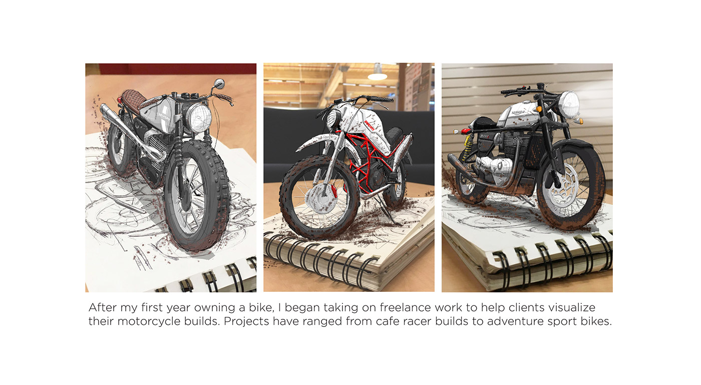 motorcycle design automotive   caferacer vintage Freelance industrial design  product design  Photography  modo
