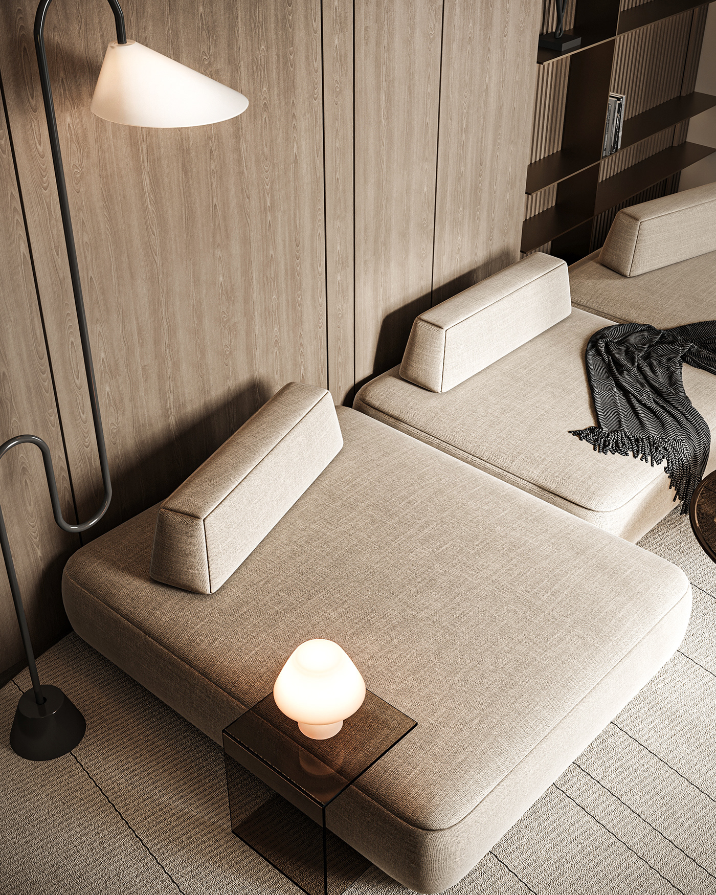interior design  architecture visualization Render corona minimal Minimalism living room luxury