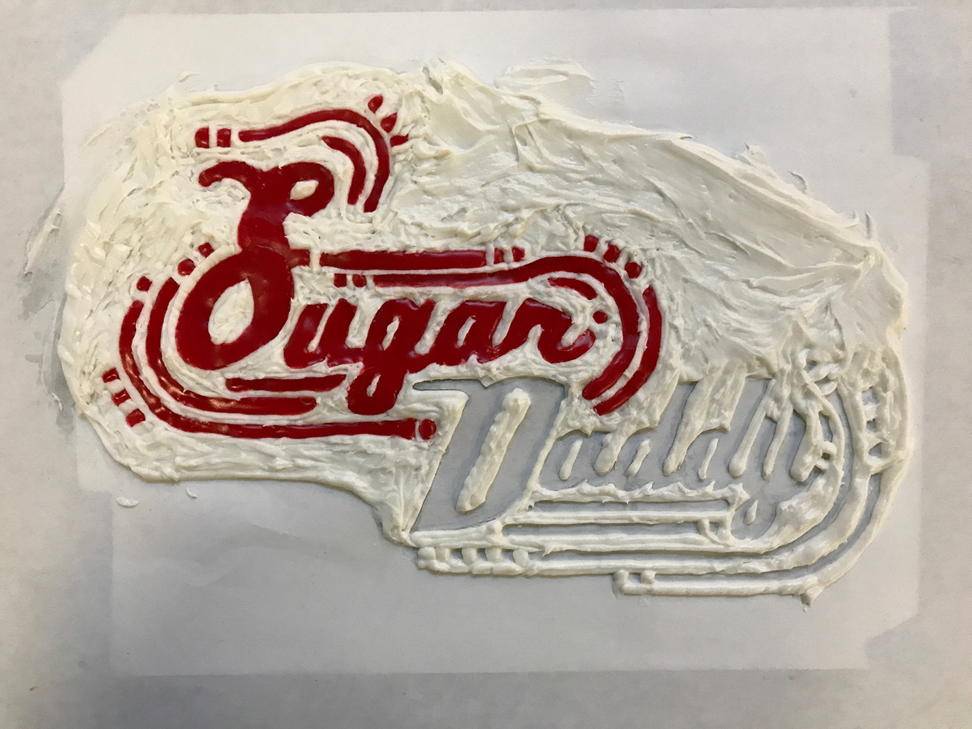 sugar daddy Frosting Food  typography   ILLUSTRATION  letterforms