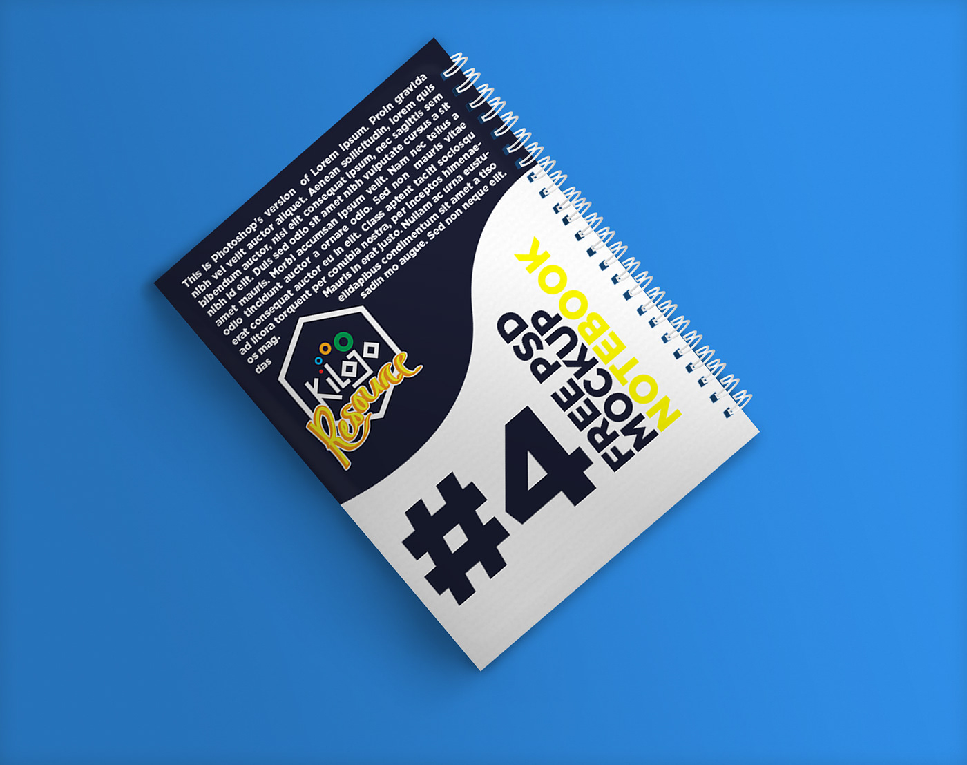 free Mockup notebook front back kilojoresource #4 reusable mock-up