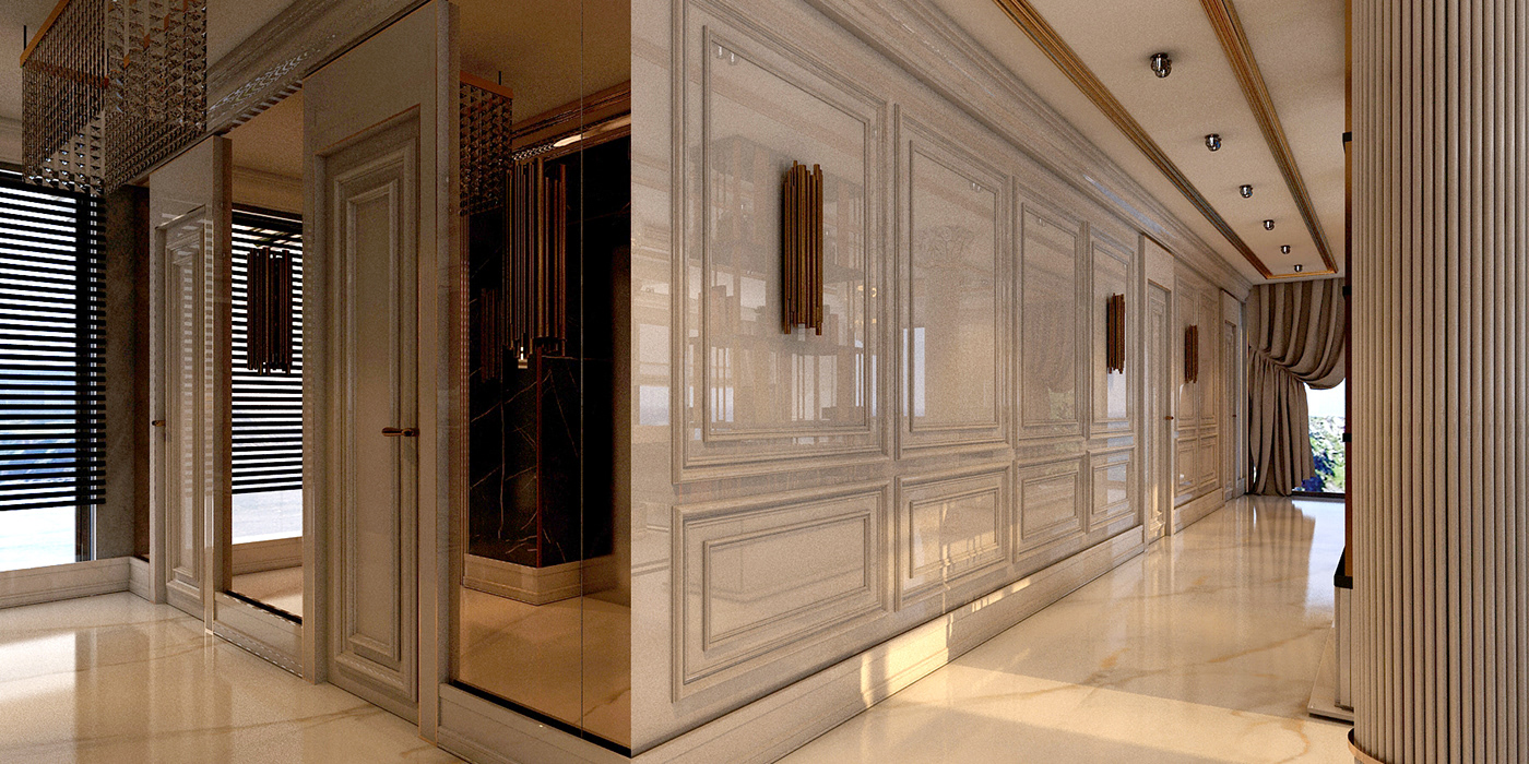architecture Classic Interior interior design  luxury Render