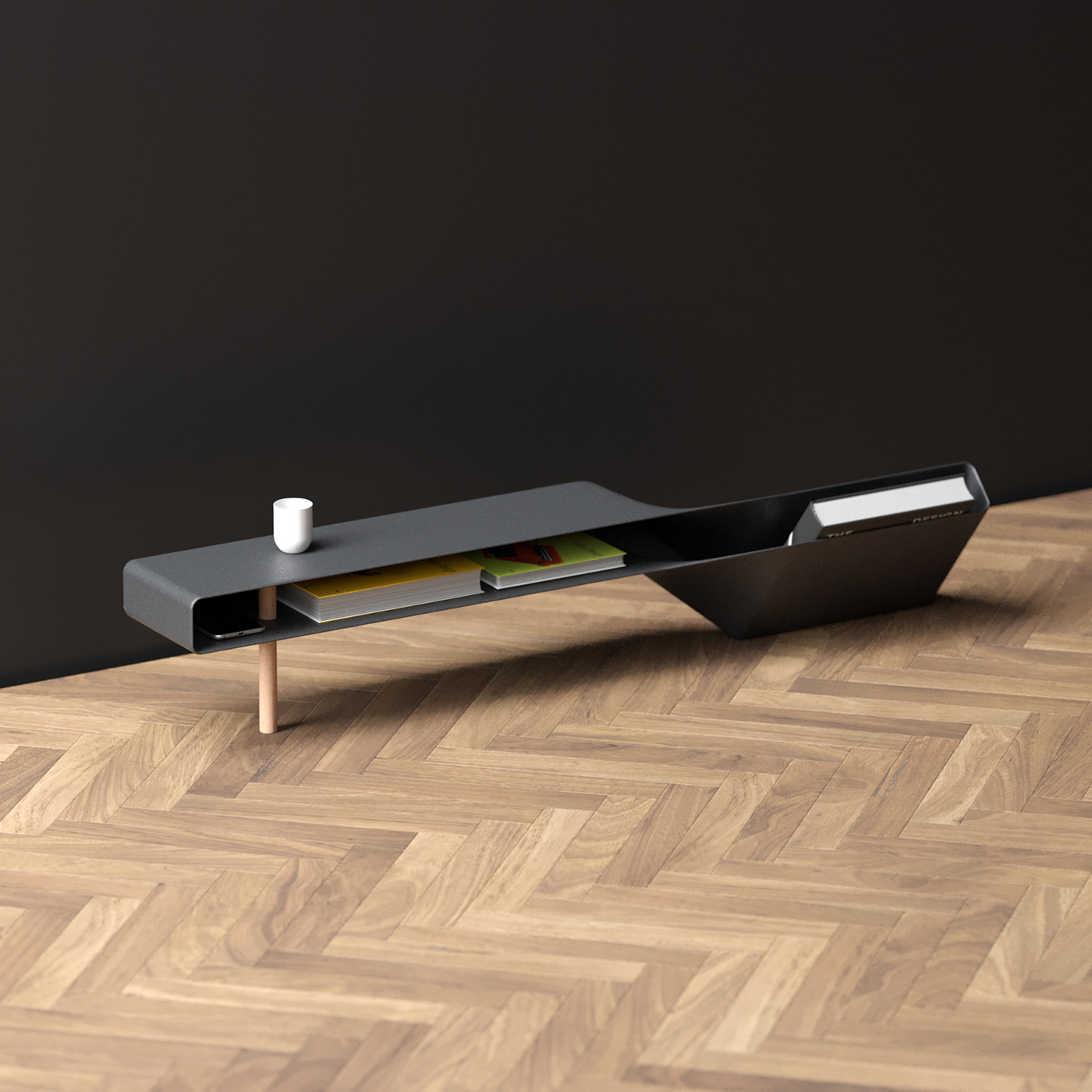 aluminium architecture design furniture industrial design  metal METALFURNITURE product table wood