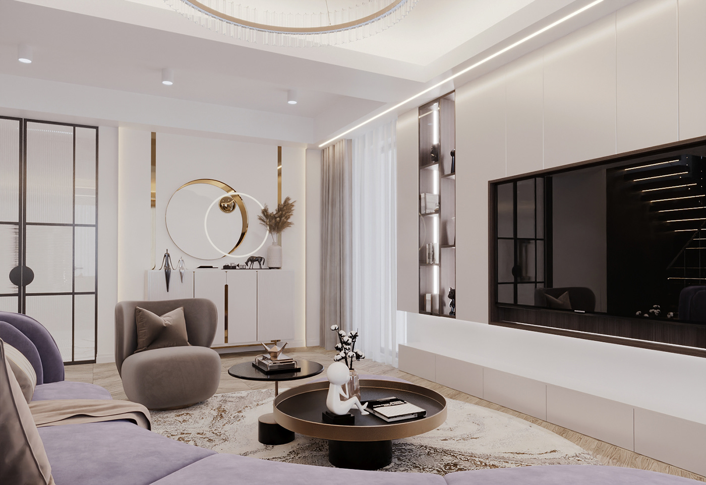 interior design  living room kitchen bedroom bathroom 3ds max corona Render 3D