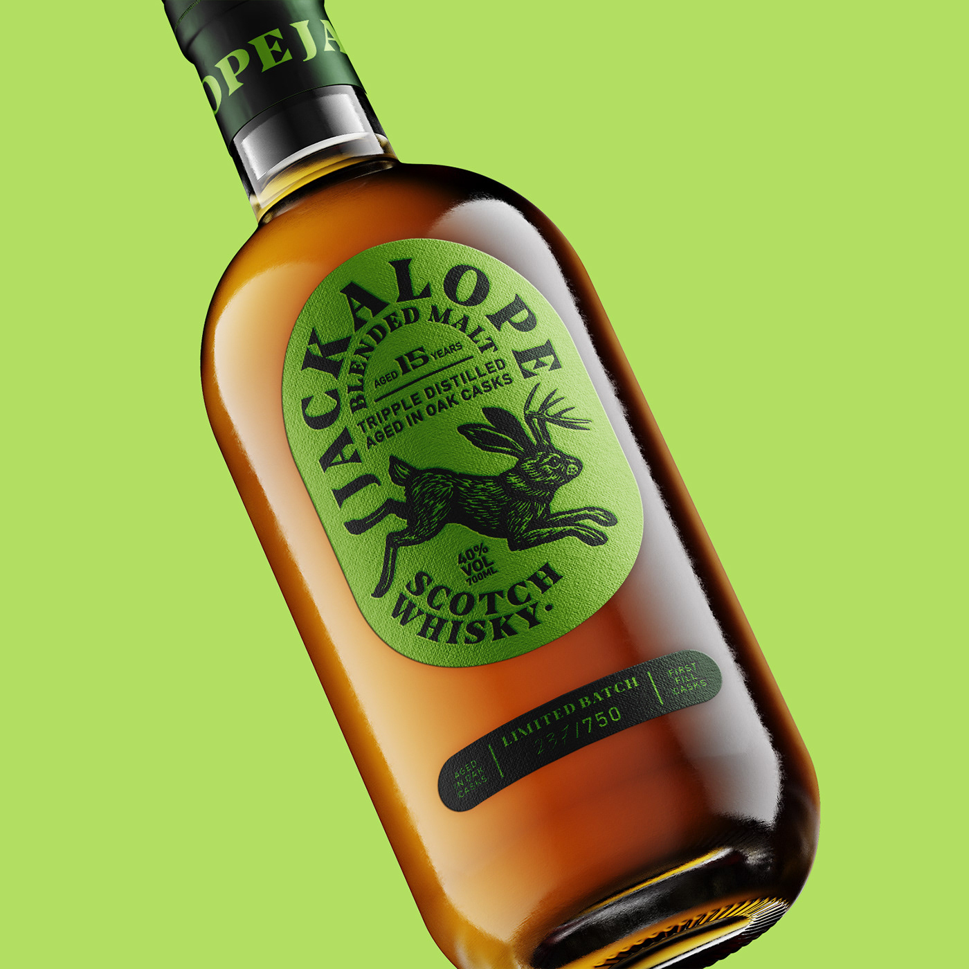 alcohol bottle box design drink jackalope Label myth Packaging Whisky