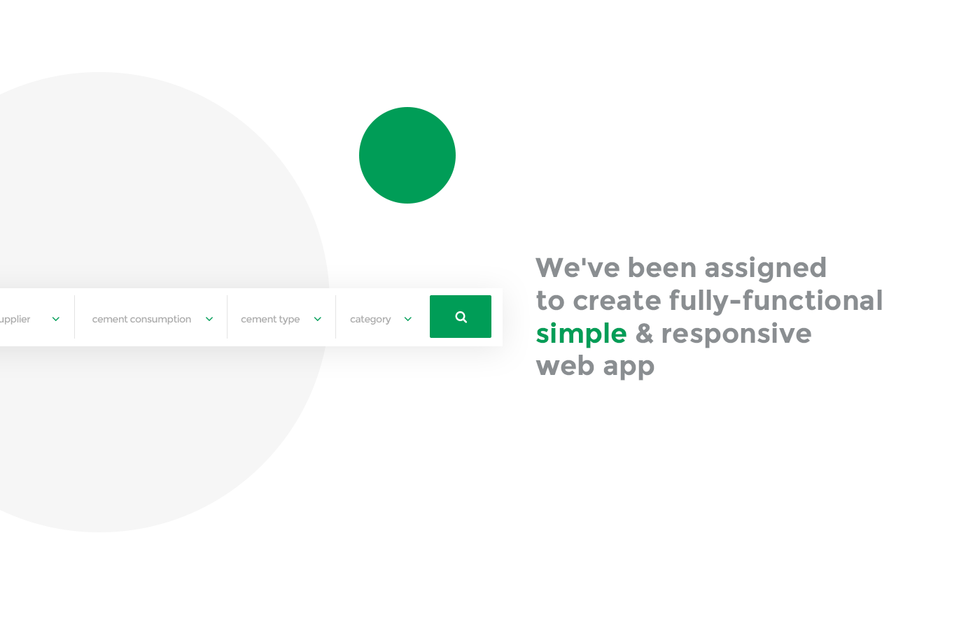 Web Design  green UI ux app service