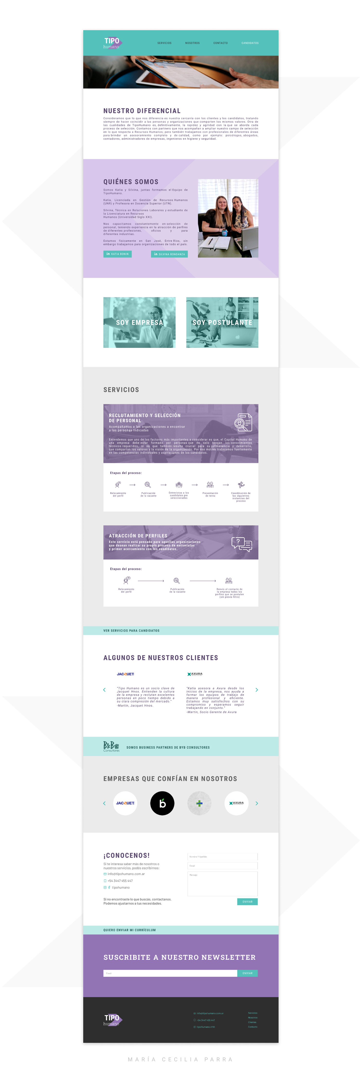 argentina diseño gráfico Diseño web figma design Human Resources landing page Latin America simple design UI/UX Web Design 