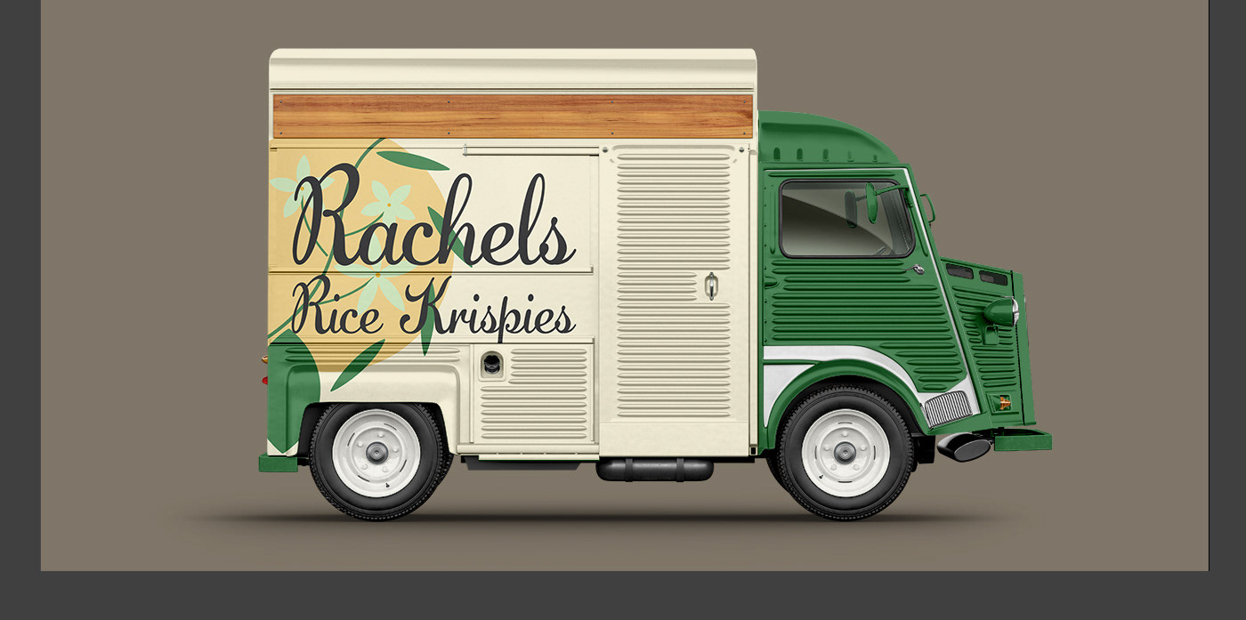 brand identity concept Food truck Logo Design marketing   visual