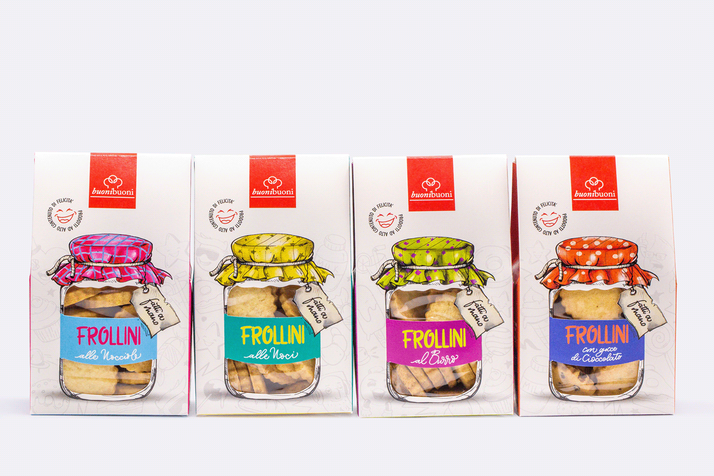 cookie frollini homemade ILLUSTRATION  lettering Packaging social