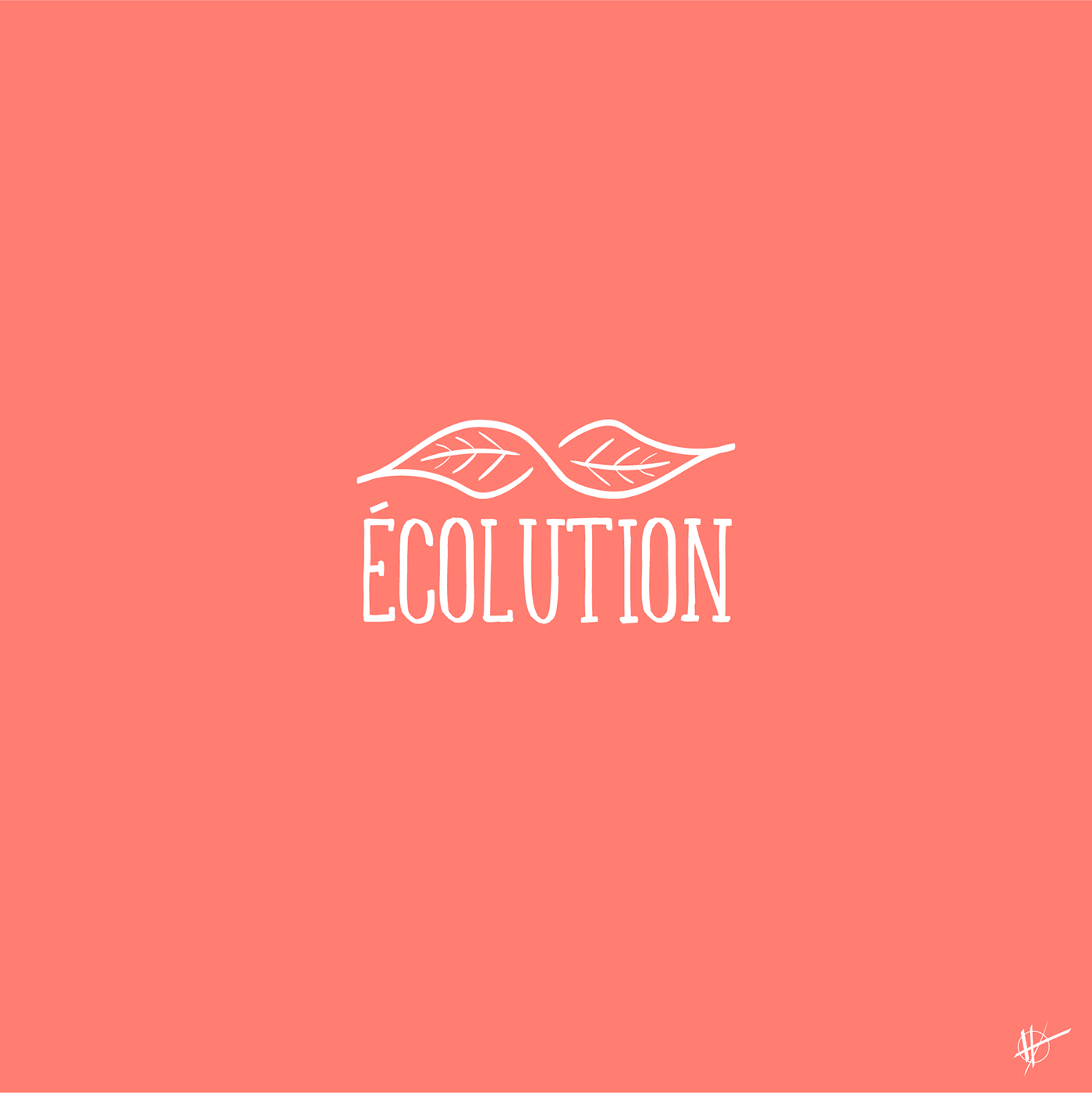 Ecology Ecolution graphic design  infinity leaf logo Logo Design