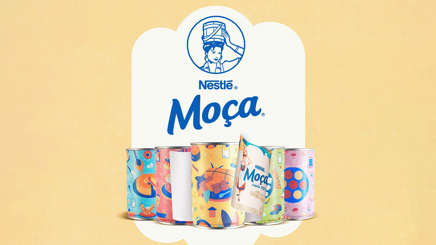FutureBrand milk packing Brasil sweet Label collectible artwork ILLUSTRATION  MOCA