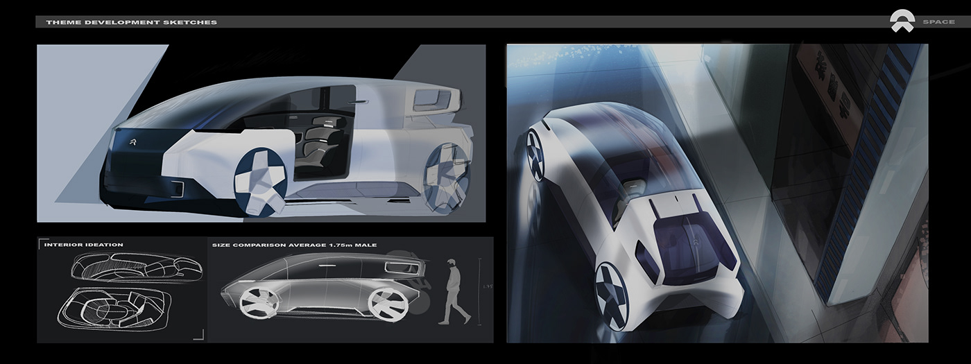 3D Autonomous blender car car concept car design design futuristic industrial design 