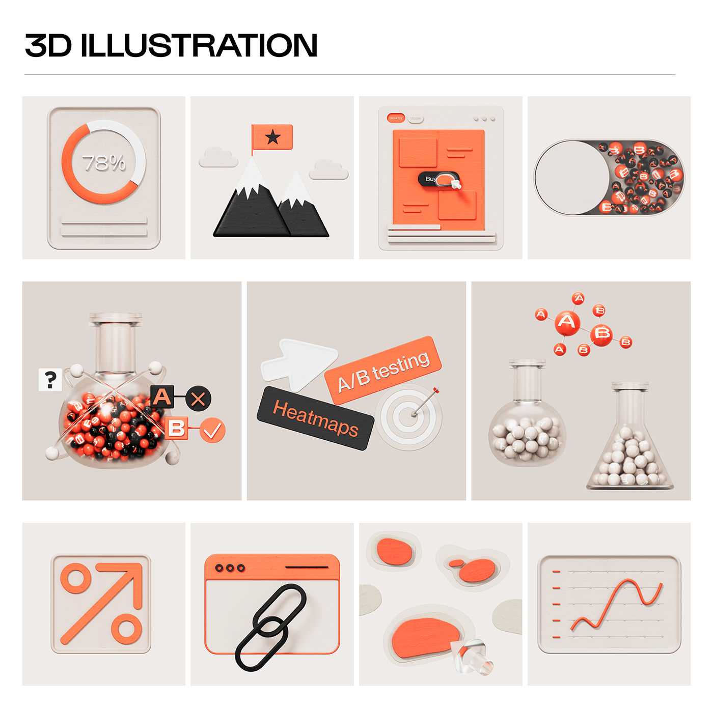 ux UI Interface 3D 3D illustration Interaction design  Service design landing page ux/ui user interface
