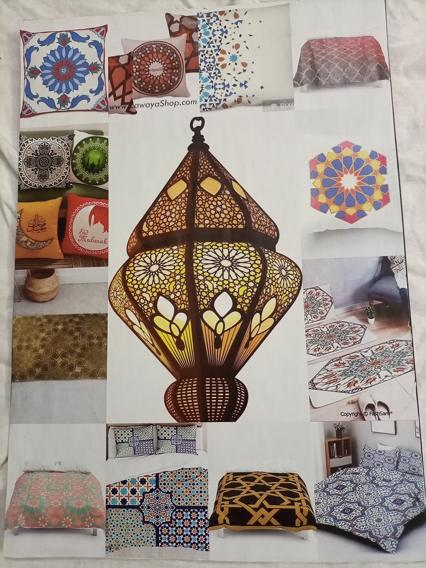 colorful homedocor Hometextiles lamps ManualDesign patterndesign print tablerunner textile design 