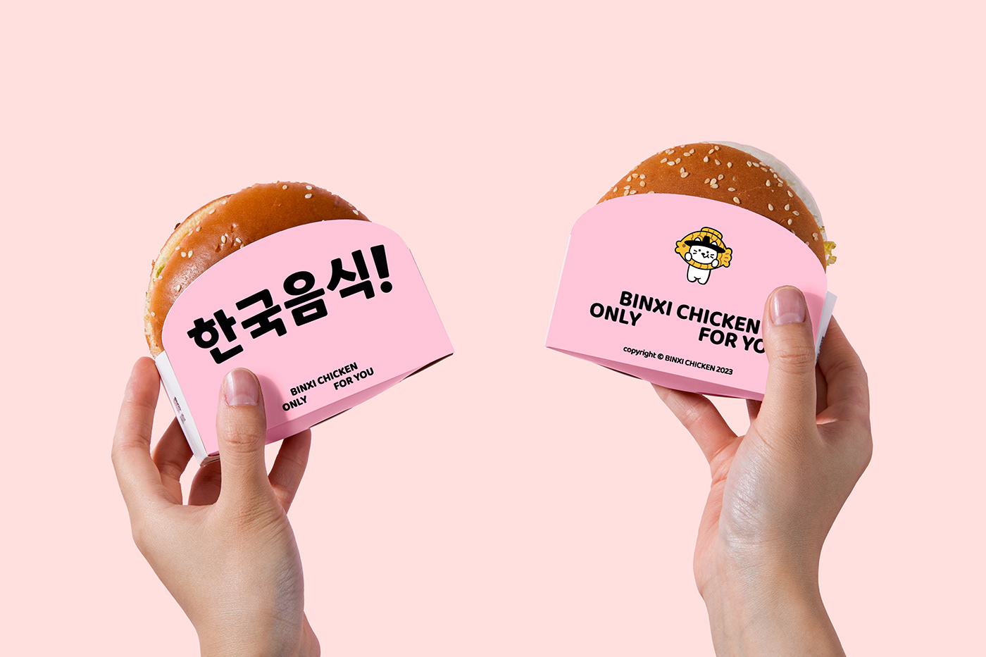 visual identity fried chicken chicken burger Fast food brand identity visual Brand Design