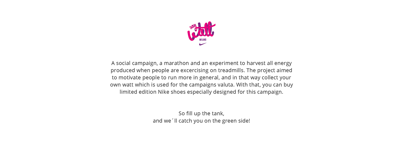 martathon Nike shoe Treadmill workout exercise Enviorment eco friendly social Smart Cart 
